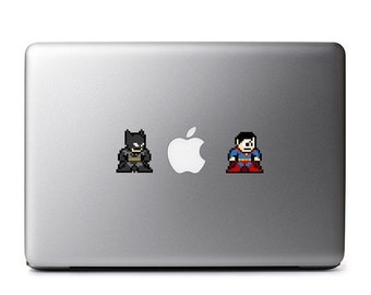 Sup and Bat Duo Set Retro 8-Bit Vinyl Decal