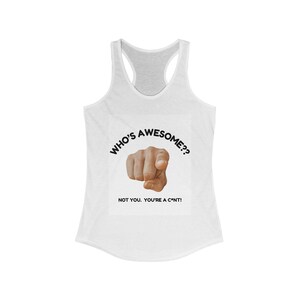 Sassy Women&#39;s Racerback Tank Top: Novelty Graphic Design