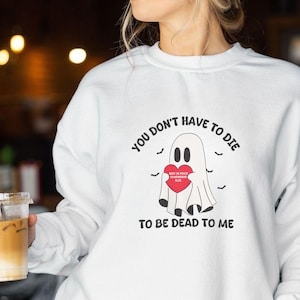 Ghostly Sweatshirt- Funny Halloween