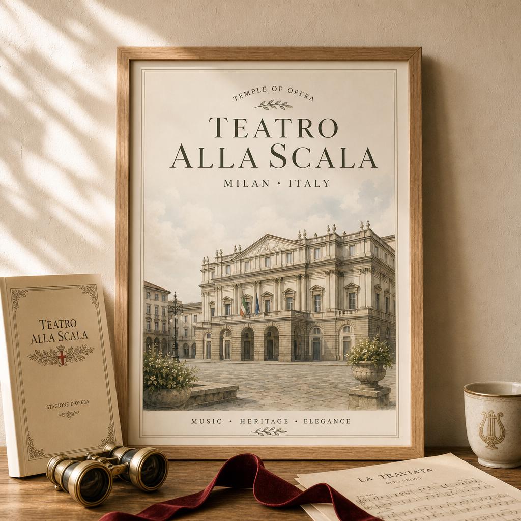 Teatro Alla Scala Poster - Etsy
