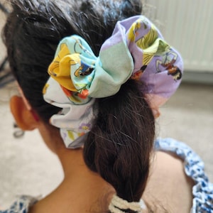 Disney Princess Scrunchie – Ariel, Belle, Jasmine, Snow White & Aurora Hair Accessory for Girls – Medium Size Handmade Gift