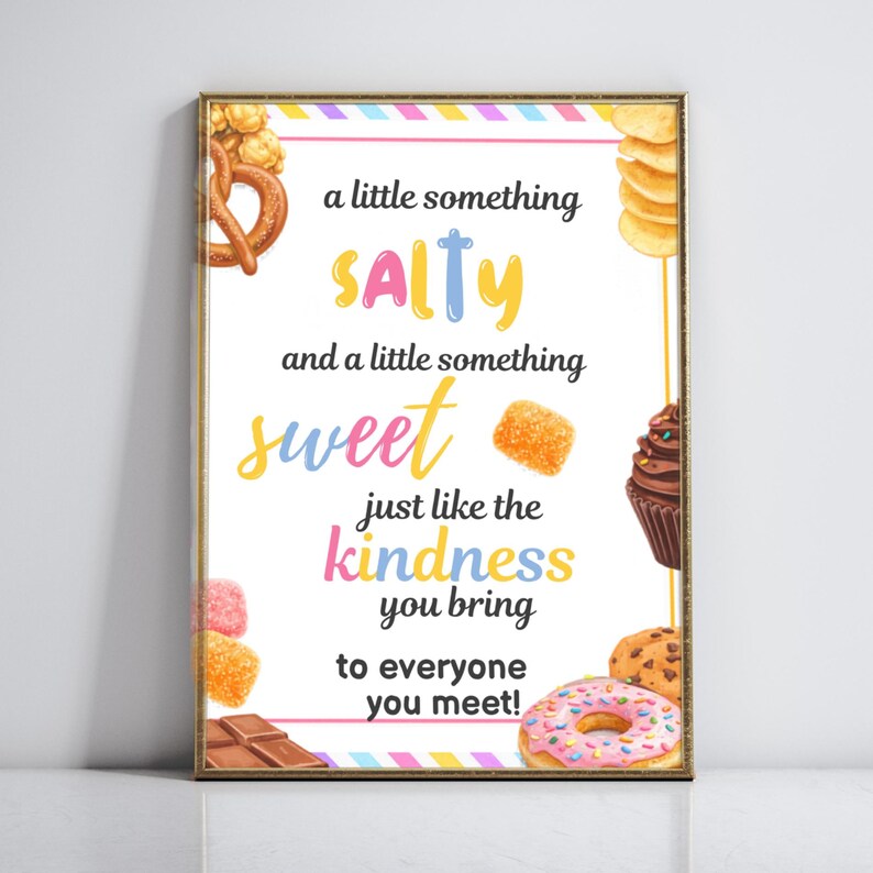 Editable Teacher Appreciation Sign, Salty and Sweet Appreciation Sign ...