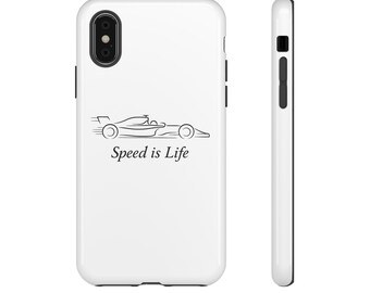 Etui na telefon wyścigowy – Prędkość to życie, prezent dla entuzjasty motoryzacji, akcesorium dla miłośnika samochodów, gadżety związane ze sportem motorowym