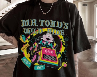 Retro Disney Mr. Toad's Wild Ride Fantasyland Shirt, Disneyland Family Matching Shirt, Disney Vacation Trip Tee, Mr. Toad's Taxi Service