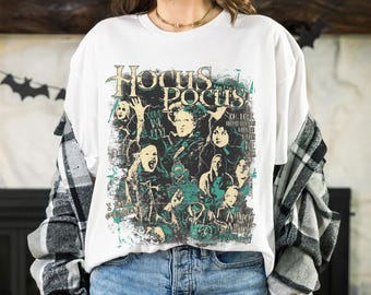 Vintage Disney Scary Movie Hocus Pocus Sanderson Sisters T-Shirt, Winifred Sarah Mary Tee, Disneyland Family Matching Shirt