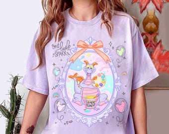 Camisetas de globos de Disney Figment de Coquette, camiseta One Little Spark, Pabellón de la Imaginación de Disney World, camiseta de viaje familiar 2026, camiseta de Disneyland