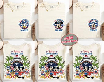 Custom Name Disney Cruise Line 2026 Shirt, Mickey & Friends Family Cruise Trip Tee, Matching Family Cruise Shirt, Wish Magic Hoodie Gift