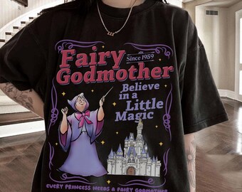 Custom Fairy Godmother Shirt, Fairy Grandmother, Princess Tee, Cinderella Tee, Magic Kingdom , Nana Shirt, Godmother Gift, Godmother Trendy