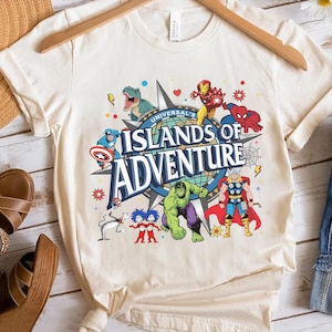 Universal Islands of Adventure Character Shirt, Bleached Universal Family Tee, Universal Studio Family Vacation Tee, Disneyland Design Shirt image 2