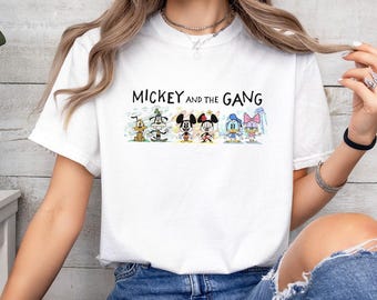 Cute Disney Mickey And The Gang Shirt, Disney Vacation T-shirt, Disney Family Shirts, Disneyworld Shirts, Matching Family Disney Shirts