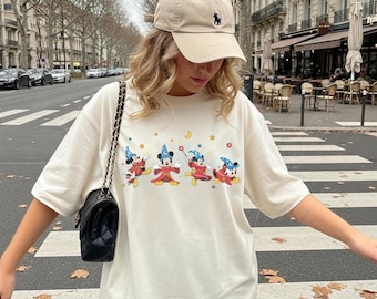 Disney Fantasia Mickey Shirt, Fantasia Mickey T-Shirt, Mickey Fantasia Sorcerer Sweatshirt, Disneyland Familie Passende Shirt, WWW Reise-Outfit