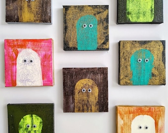 Ghostie | Mini Canvas Painting