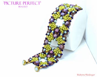 Padrão de Pulseira com Imagem (Download em PDF) – Tutorial de Miçangas