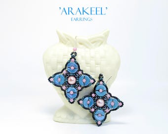 Arakeelイヤリングビーズパターン（PDFダウンロード）、Arcos Minosビーズ、Oビーズ