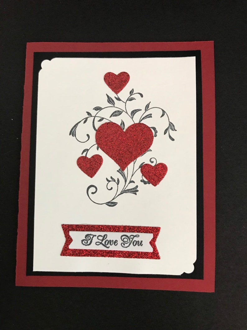 Flourish With Four Hearts Card afbeelding 1