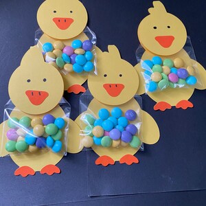 Set of 4 Easter/Spring Chick Candy Holders image 1