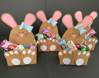 Set of Four Bunny Treat Belly Boxes