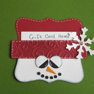 Snowman Gift  Gift Card Holder