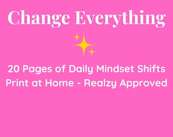 20 Daily Affirmation Cards for Self-Love & Motivation (PDF)