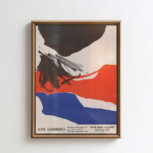 Mid Century Abstract Wall Art Print – Exhibition Poster – Vintage Modern Art Digital Download – Printable Abstract Poster Decor