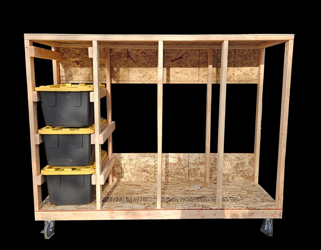 Movable Storage Bin Rack 4x4 - Etsy