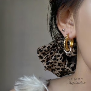 Gold & Silver Textured Hoop Earrings | Mixed Metal Small Hoops | Everyday Jewelry Gift for Her