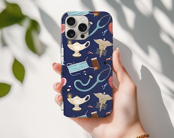 Funda de enfermera para iPhone, funda resistente para profesionales médicos, diseño de enfermera, regalo para enfermeras, accesorio para el cuidado de la salud, funda única para teléfono