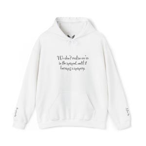 Embroidered Live in the Moment Unisex Hoodie, Mindfulness Sweatshirt, Inspirational Jumper, Positive Vibes Pullover, Cozy Meditation Hooded