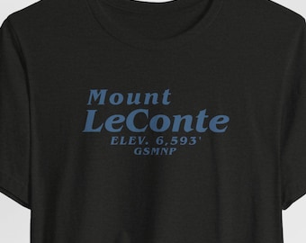 Mount LeConte Tee | Great Smoky Mountains shirt | GSMNP | Summit Shirt | Trail List tee | 2-Sided Tee