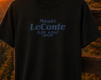 Mount LeConte 2-sided Tee Shirt, Great Smoky Mountains National Park, GSMNP Hiking Trail Tee, Appalachian Trail | Hiker Gift
