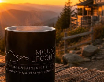 Mount LeConte Mug | Great Smoky Mountains Tennessee | Appalachian Trail Hiker Gift