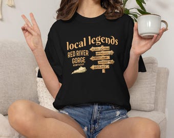 Red River Gorge Local Legends Comfort Colors Tank | RRG Hikes Tank | Red River Gorge Hiker Gift, Unisex Garment-Dyed T-shirt