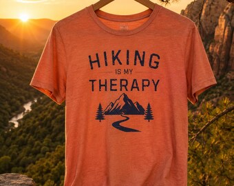 T-shirt « La randonnée, c'est ma thérapie », T-shirt vintage sentier de montagne, T-shirt de randonnée, Cadeau pour randonneur (lui et elle), Anniversaire de randonnée dans le Kentucky