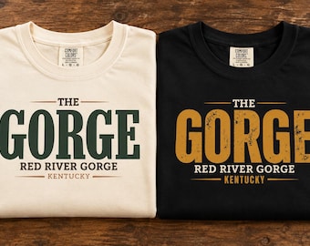 Red River Gorge Shirt, The Gorge Kentucky T-Shirt, RRG Hiking Tee, Kentucky Hiker Gift, Outdoor Adventure Shirt, Unisex Garment-Dyed T-shirt