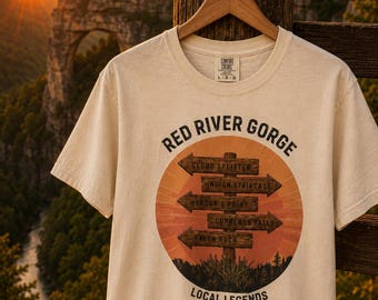 Red River Gorge Local Legends Comfort Colors T-Shirt | RRG Hikes | Red River Gorge Hiker Gift