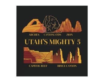 Utah's National Parks Magnet | Arches Canyonlands Zion Capitol Reef Bryce Canyon