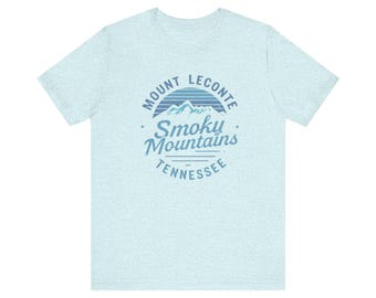 Smoky Mountains Mount LeConte Tennessee T-Shirt | Summit Shirt | AT hiker shirt | hiker gift