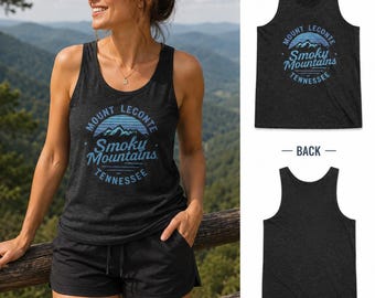 Mount Leconte | Smoky Mountain Tank | Hiker Gift for her | Hiker Gift for him