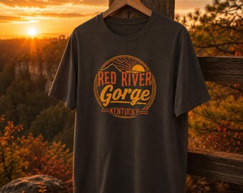 Natural Bridge Tee, Red River Gorge Shirt, RRG Hiker Gift for him, Ky Gift for her,  Unisex Jersey Short Sleeve Tee