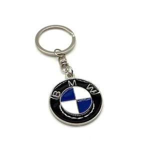 BMW Keychain – Premium Metal Key Ring with Iconic Blue & White Logo