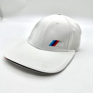 BMW M Motorsport White Cap – Premium Adjustable Hat with Embroidered Logo