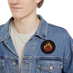Toppe termoadesive con fiamme di pomodoro, toppe ricamate creative per giacche, borse, regali, accessori moda fai da te, personalizzazione alla moda