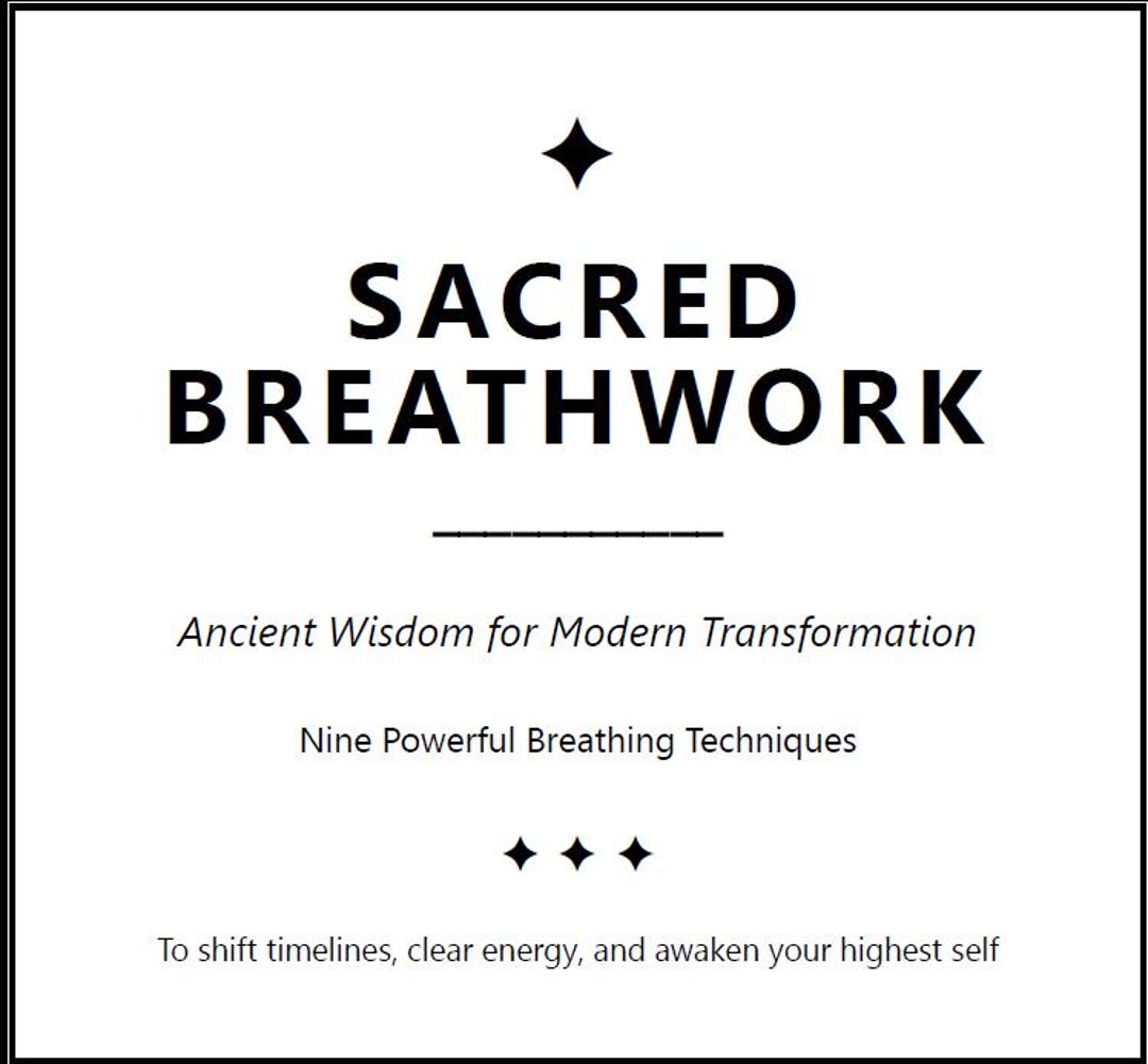 Bundle| Sacred Breathwork Cards & Guide| 9 Breathing Techniques ...