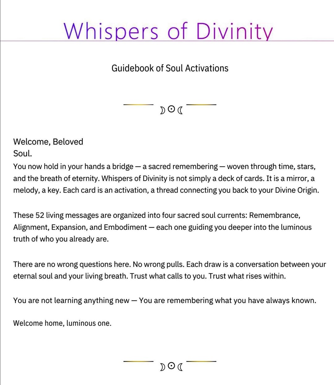 Divinity Oracle Whispers of Divinity Oracle Deck | 52-card Soul Activation (color ...