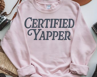 Certified Yapper Shirt Image, PNG, DTF (Digital Download)