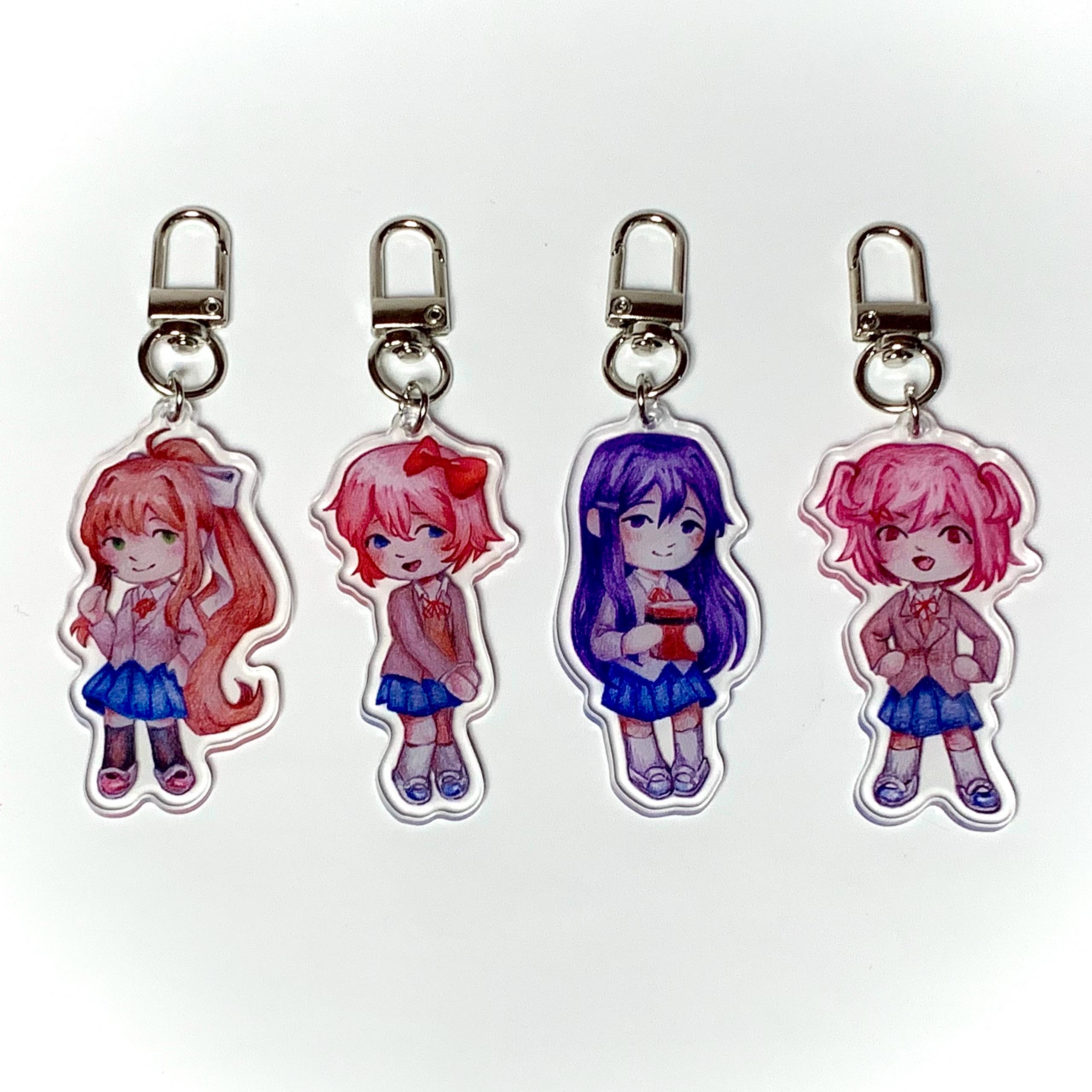 Doki Doki Literature Club Chibi Acrylic Keychains - Etsy