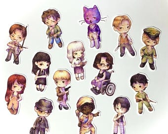 Pegatinas de Termina de Miedo y Hambre: elige tu propio paquete