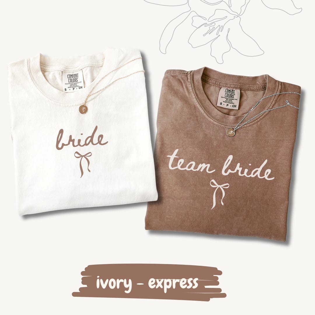 Team Bride Shirts, Bride Shirt, Bachelorette Party Shirts, Bridesmaid ...