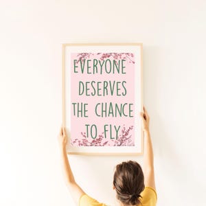Wicked Quote Print: Empowering Pink Dorm Decor (Digital Download)