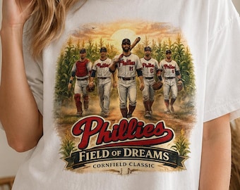 Phillies Field of Dreams Shirt, Phillies Cornfield Tee, Vintage Baseball Graphic T-Shirt, Philadelphia Baseball Fan Gift